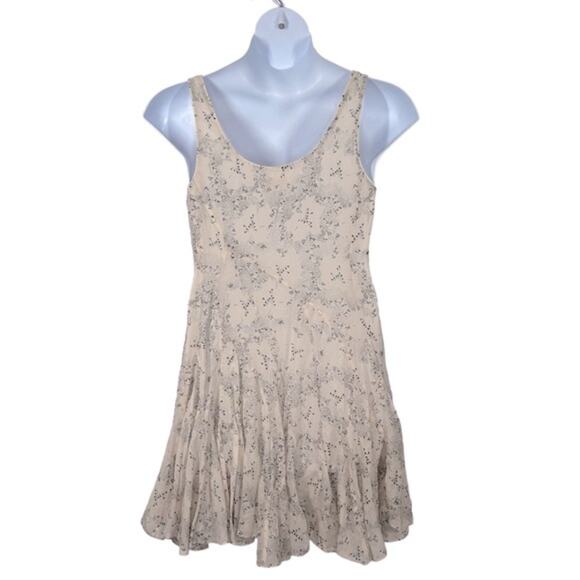 Rebecca Taylor Floral Print Godet Mini Dress Size 10 NWOT Fit & Flare Silk - Picture 12 of 16